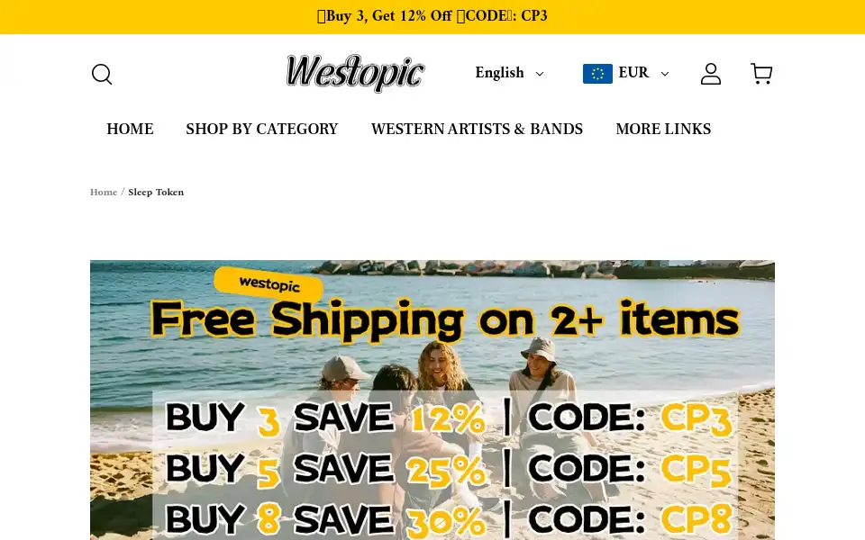 Screenshot of westopic.com