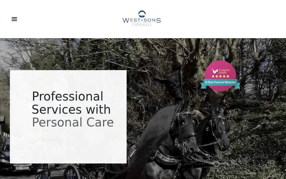 Screenshot of westsfunerals.com