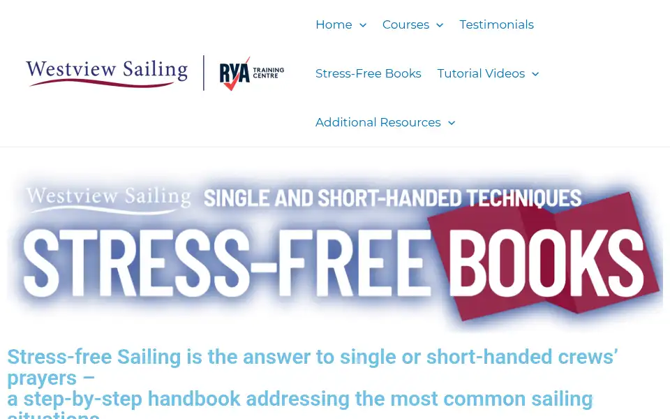 Screenshot of westviewsailing.co.uk