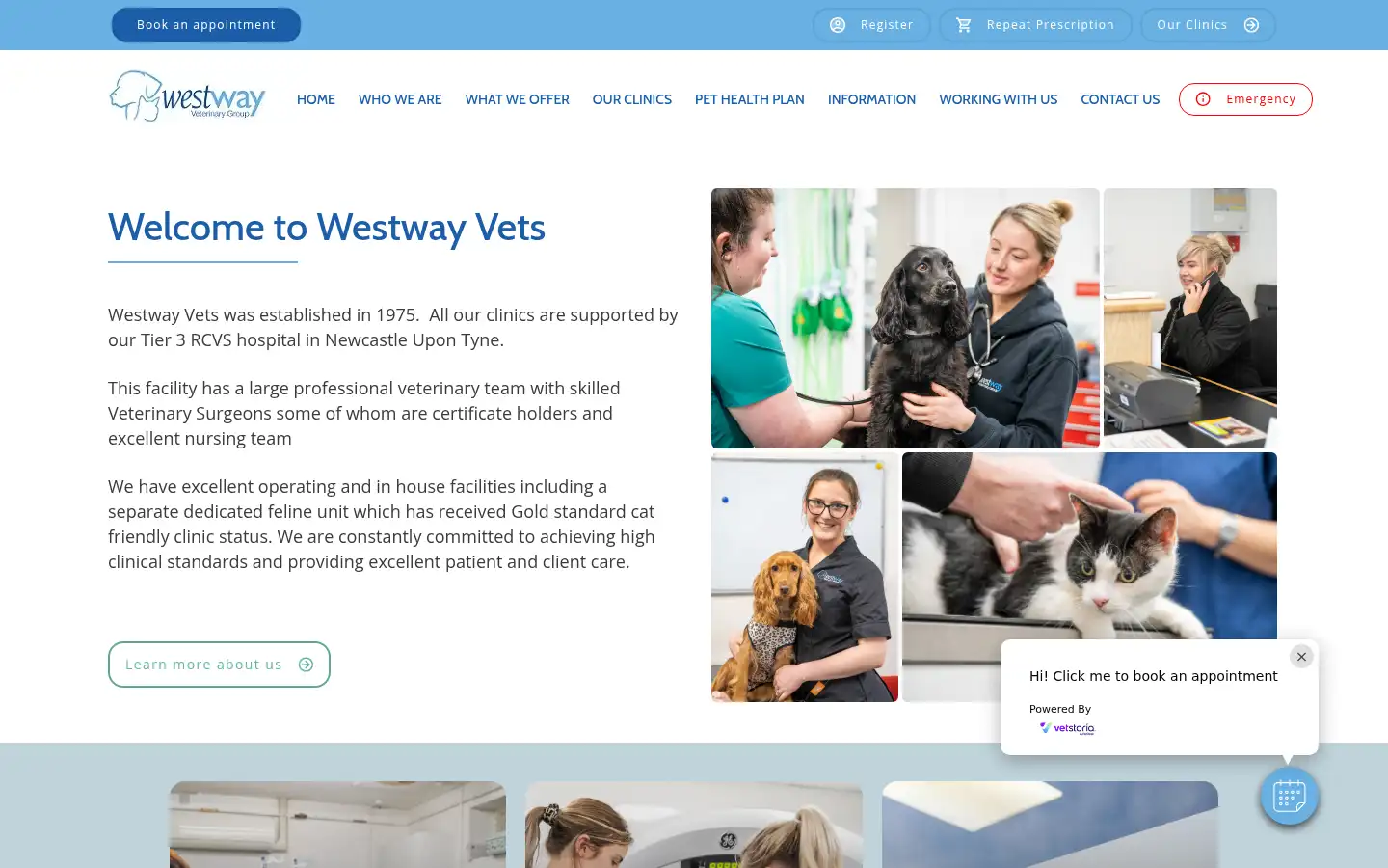 Screenshot of westway-vets.com