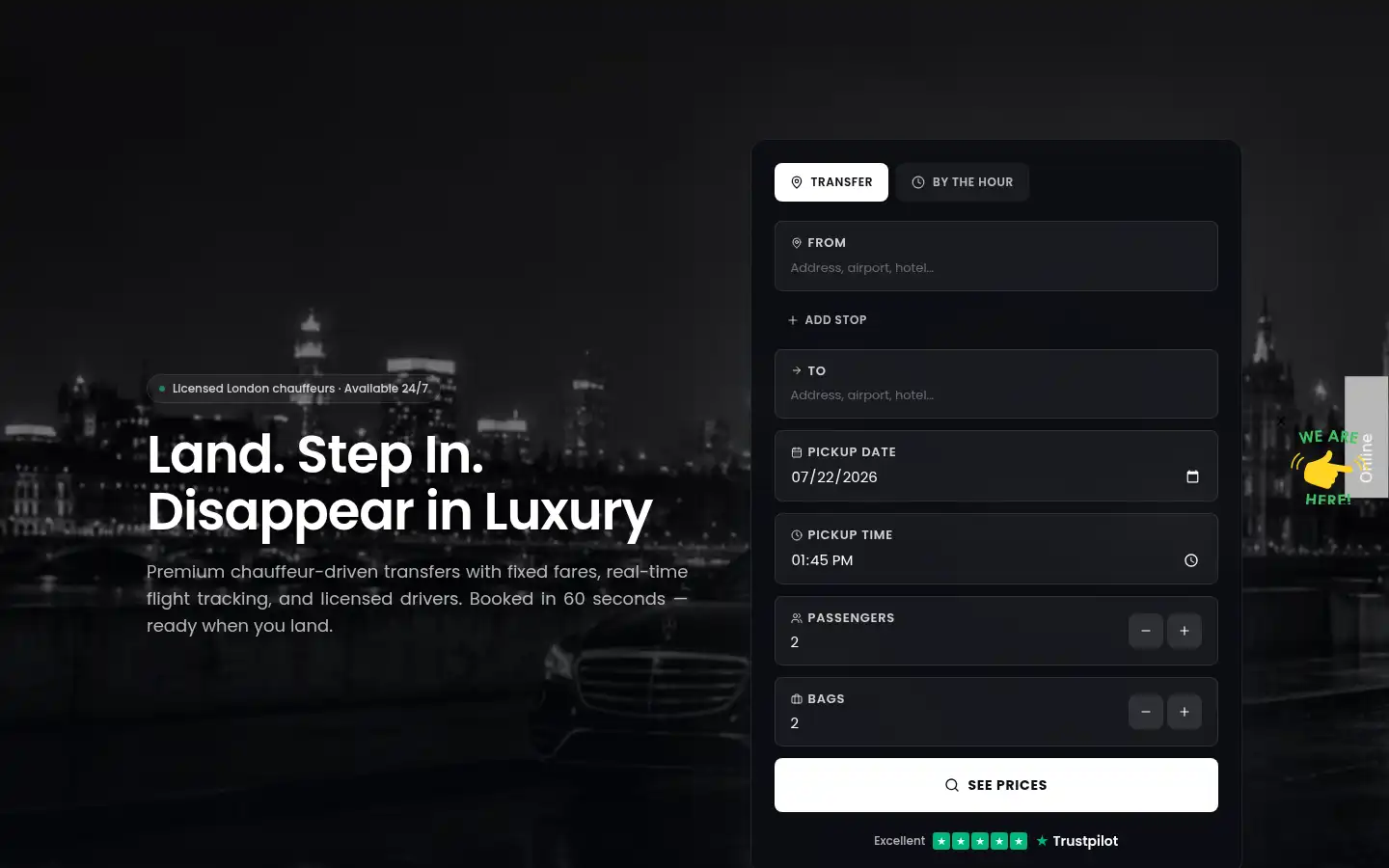 Screenshot of westwayride.com