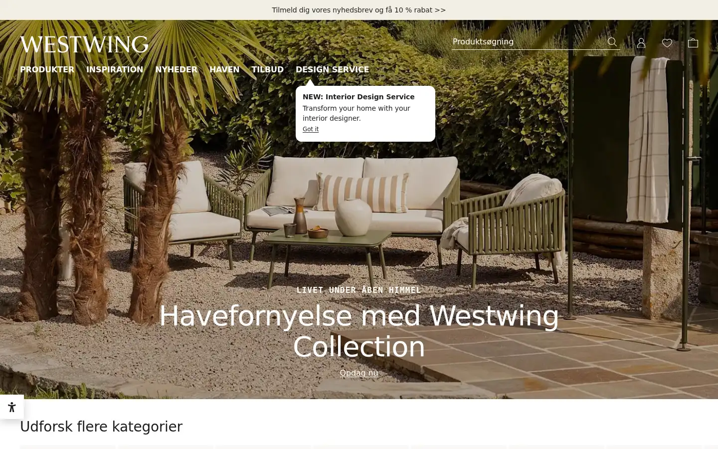 Screenshot of westwing.dk