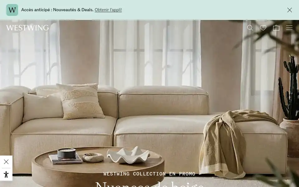 Screenshot of westwing.fr