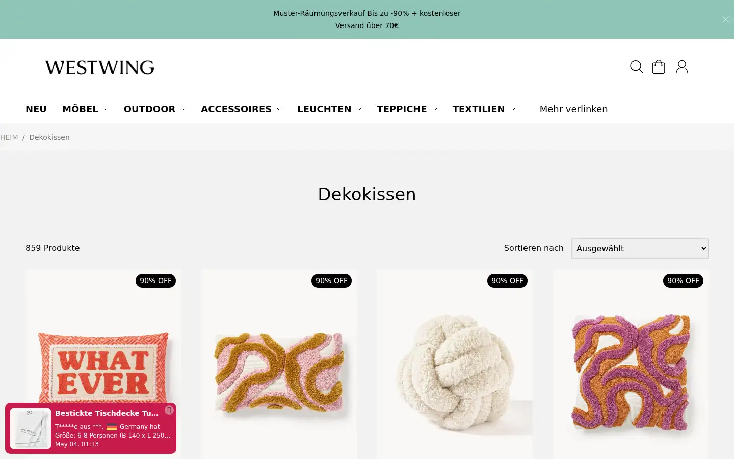 Screenshot of westwingofficial.shop