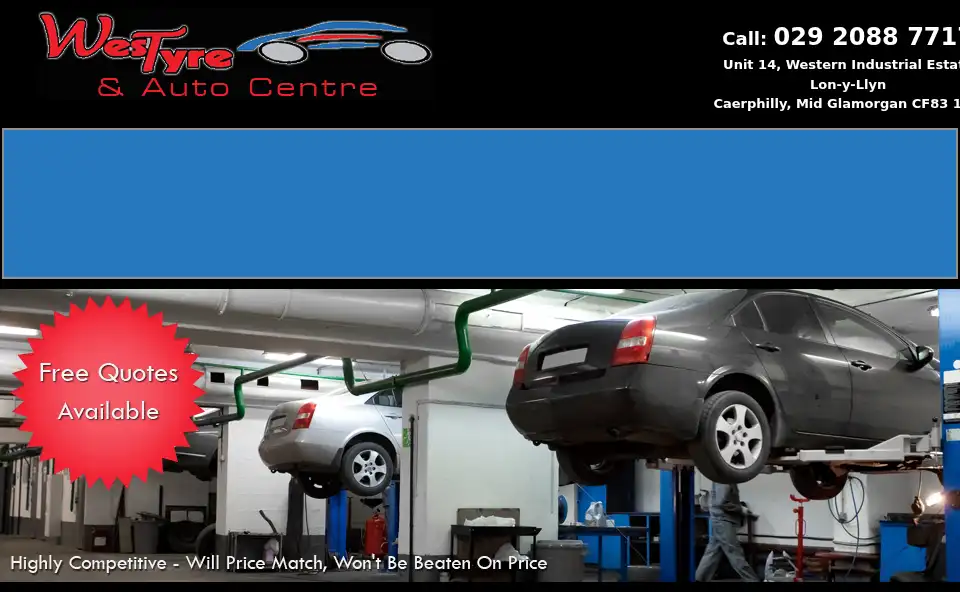Screenshot of westyre.co.uk