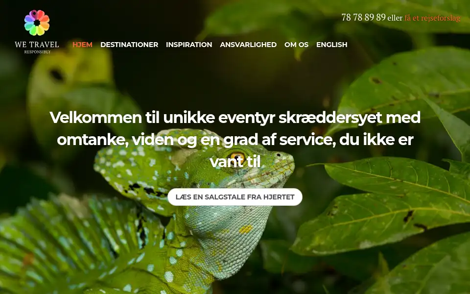 Screenshot of wetravel.dk