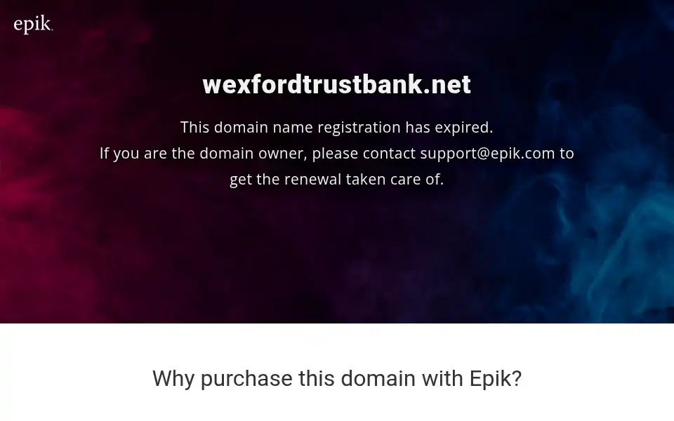 Screenshot of wexfordtrustbank.net
