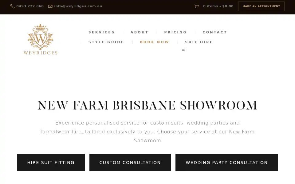 Screenshot of weyridges.com.au