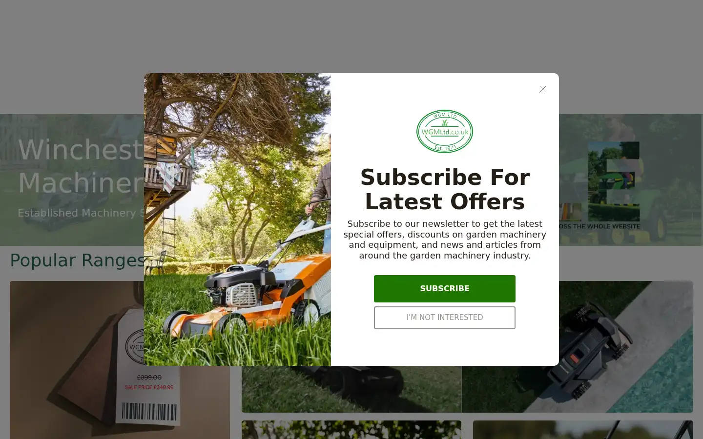 Screenshot of wgmltd.co.uk
