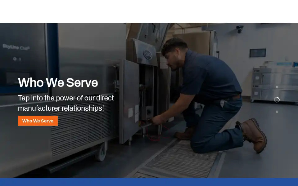 Screenshot of whaleyfoodservice.com