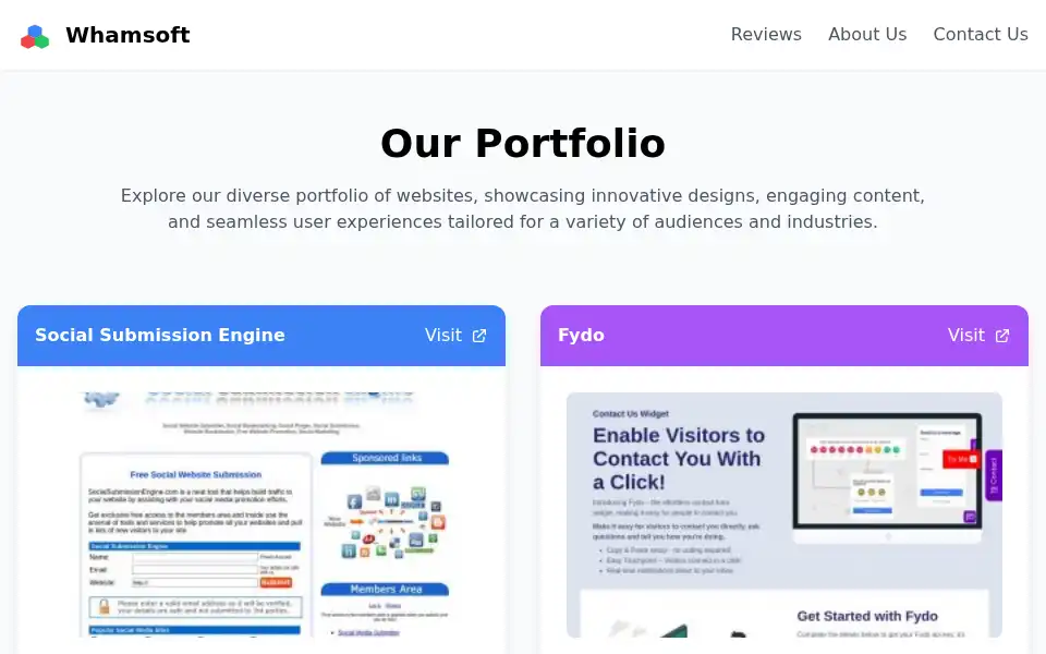 Screenshot of whamsoft.com