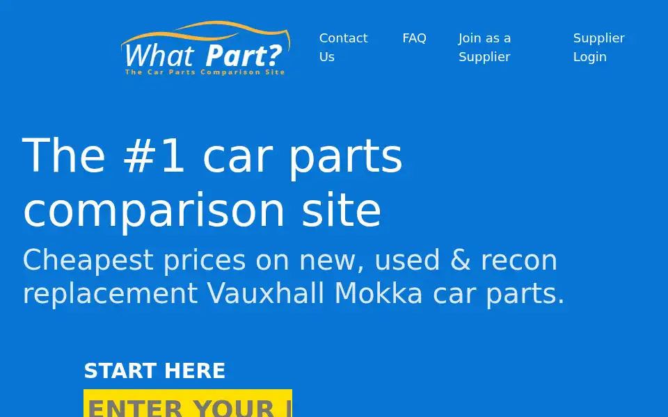 Screenshot of whatpart.co.uk