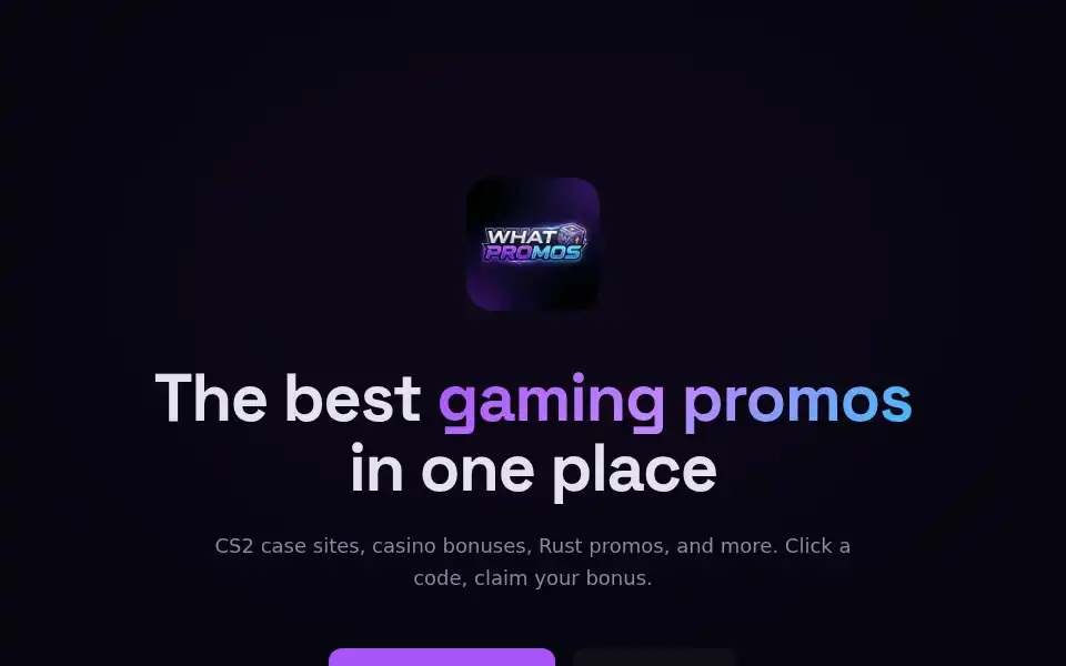 Screenshot of whatpromos.com