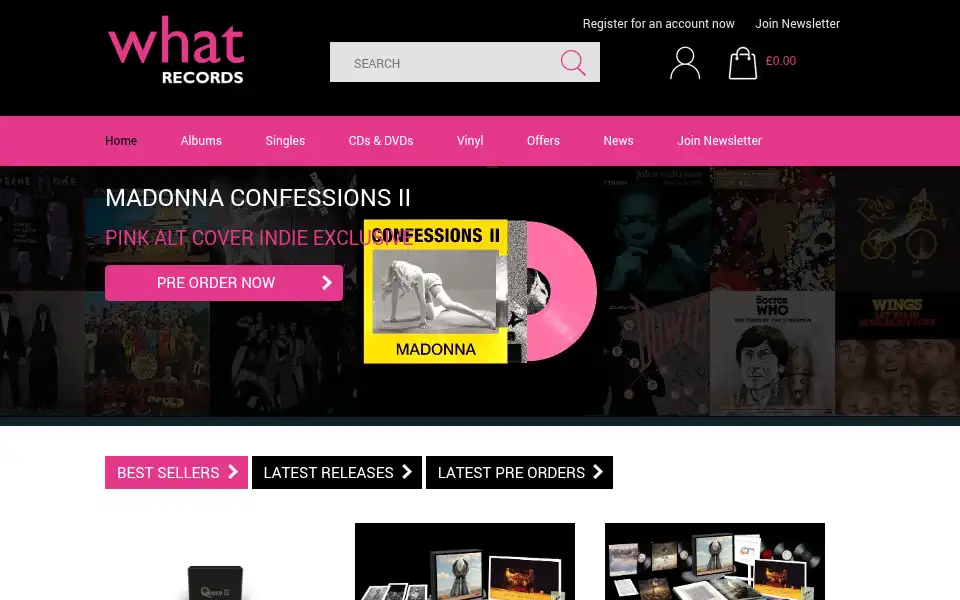 Screenshot of whatrecords.co.uk