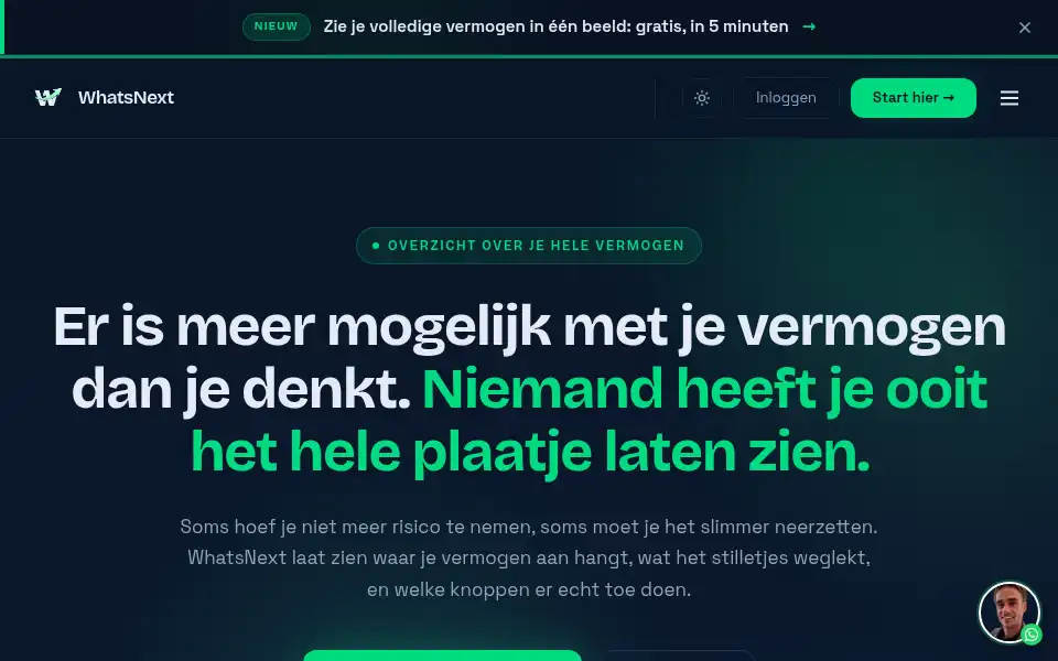 Screenshot of whatsnextcommunity.com