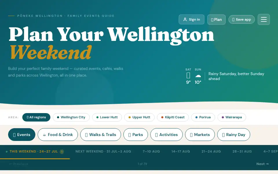 Screenshot of whatsonwellington.co.nz