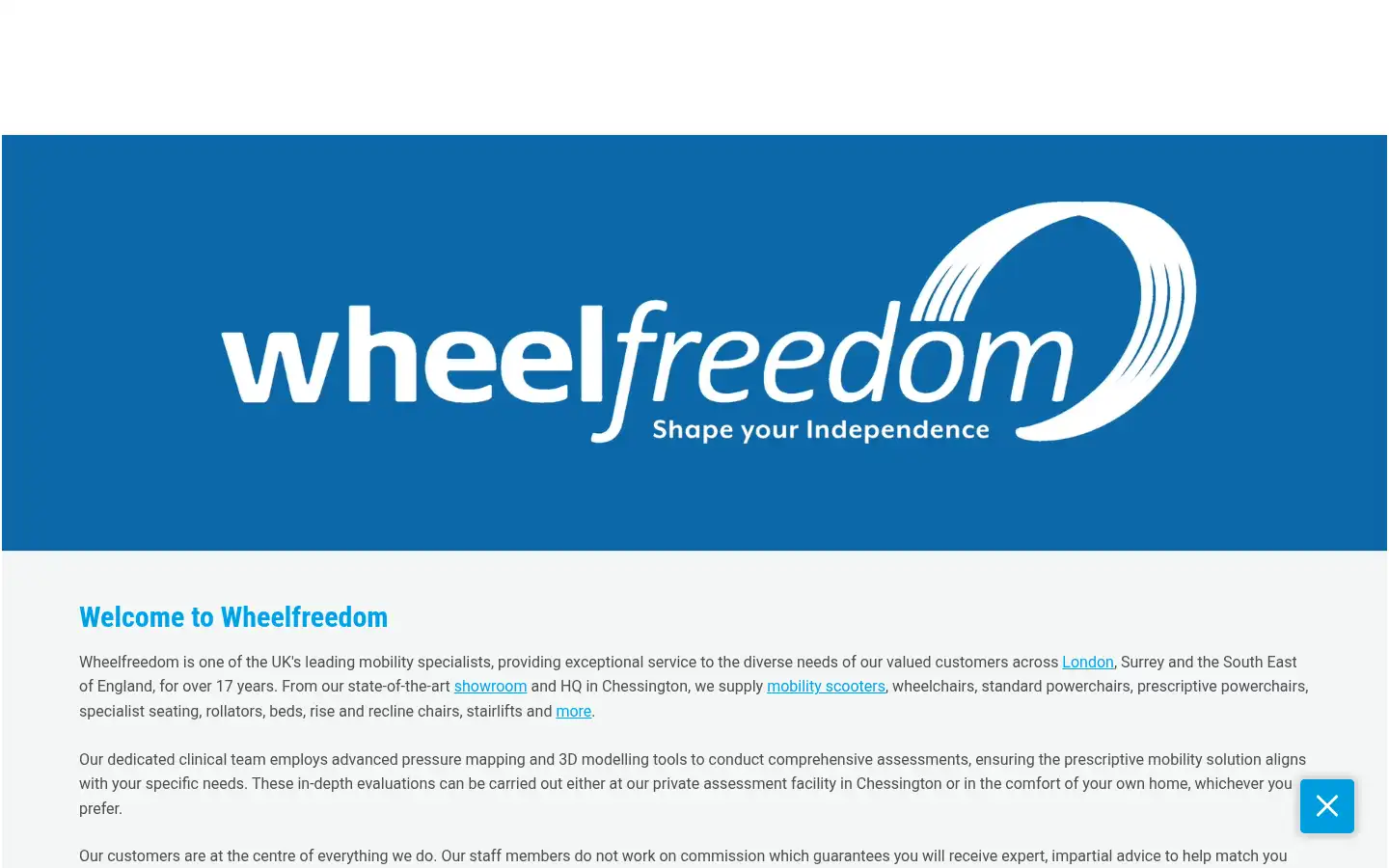 Screenshot of wheelfreedom.com