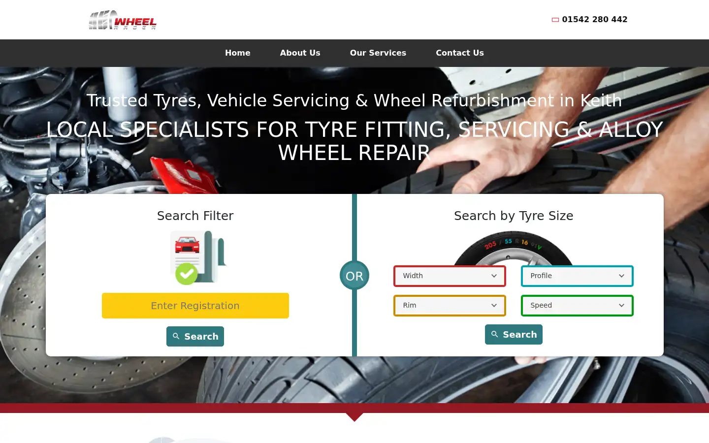 Screenshot of wheelracer.co.uk