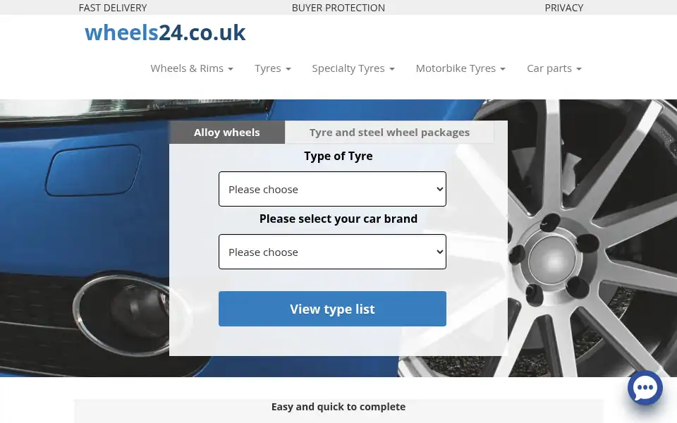 Screenshot of wheels24.co.uk