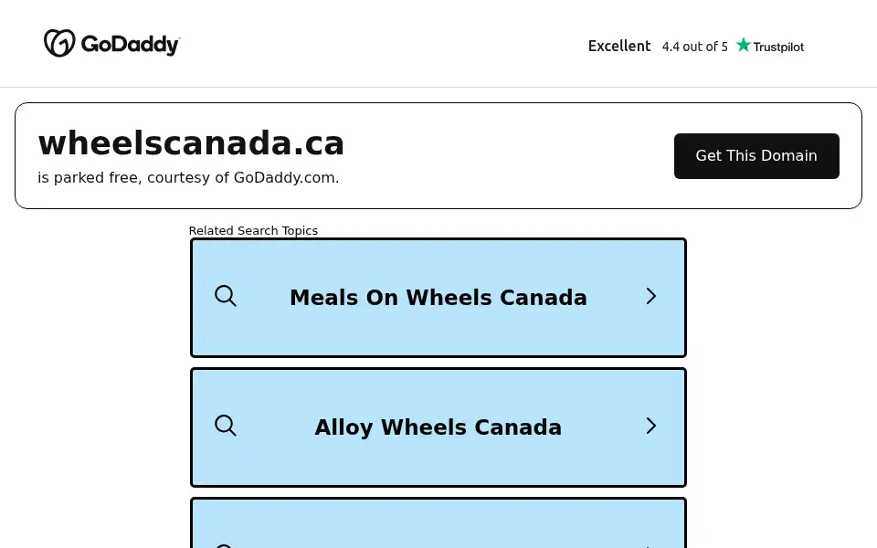 Screenshot of wheelscanada.ca