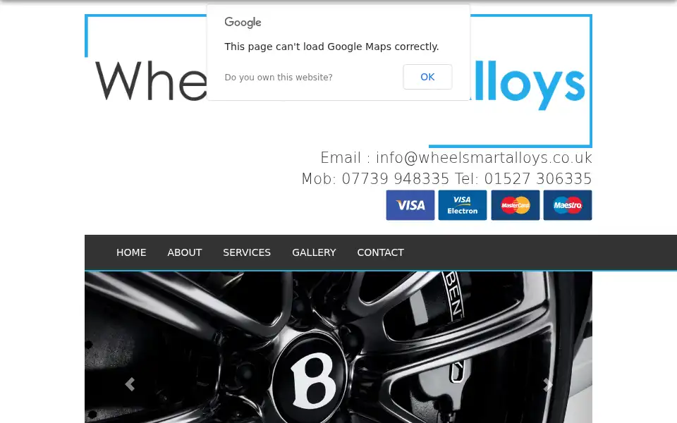 Screenshot of wheelsmartalloys.co.uk