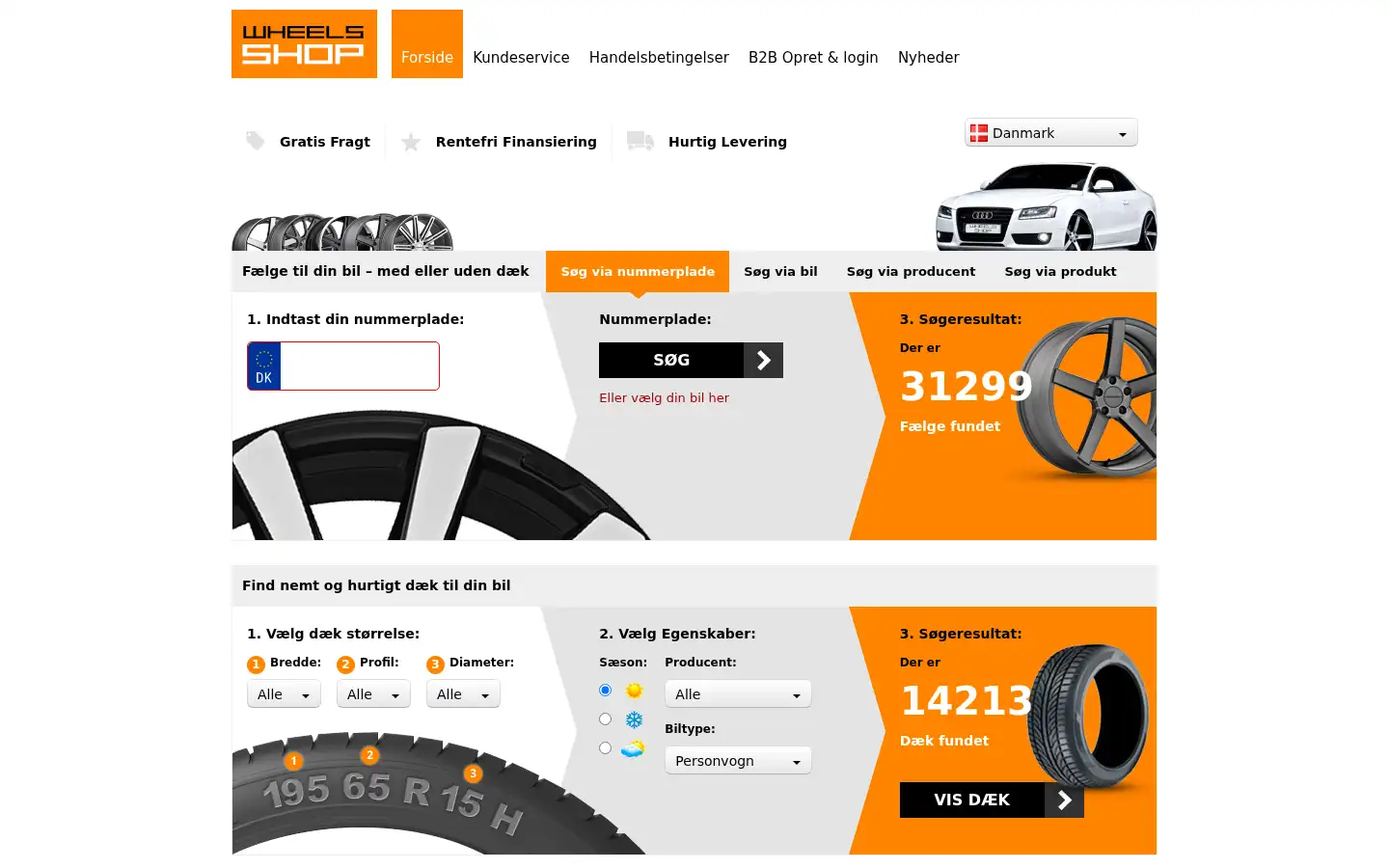 Screenshot of wheelsshop.dk