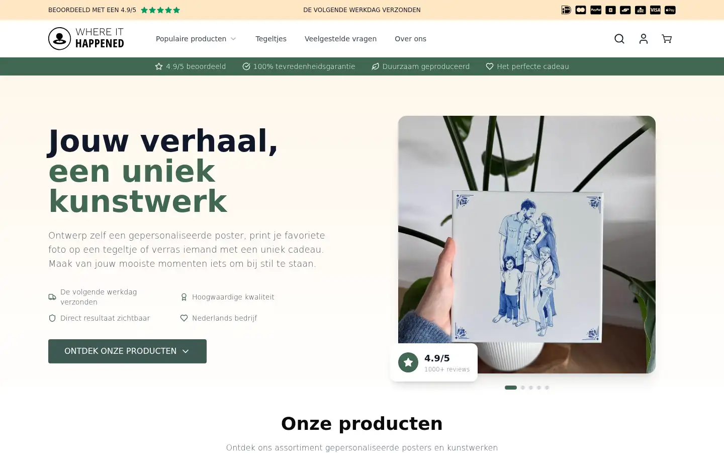 Screenshot of whereithappened.nl