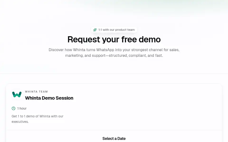 Screenshot of whinta.com