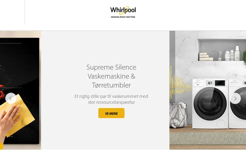 Screenshot of whirlpool.dk