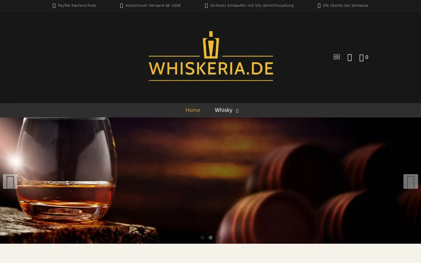 Screenshot of whiskeria.de
