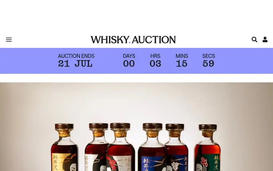 Screenshot of whisky.auction