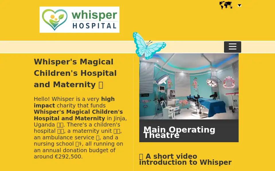 Screenshot of whisperorphans.org
