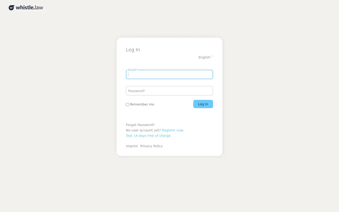 Screenshot of whistle.law