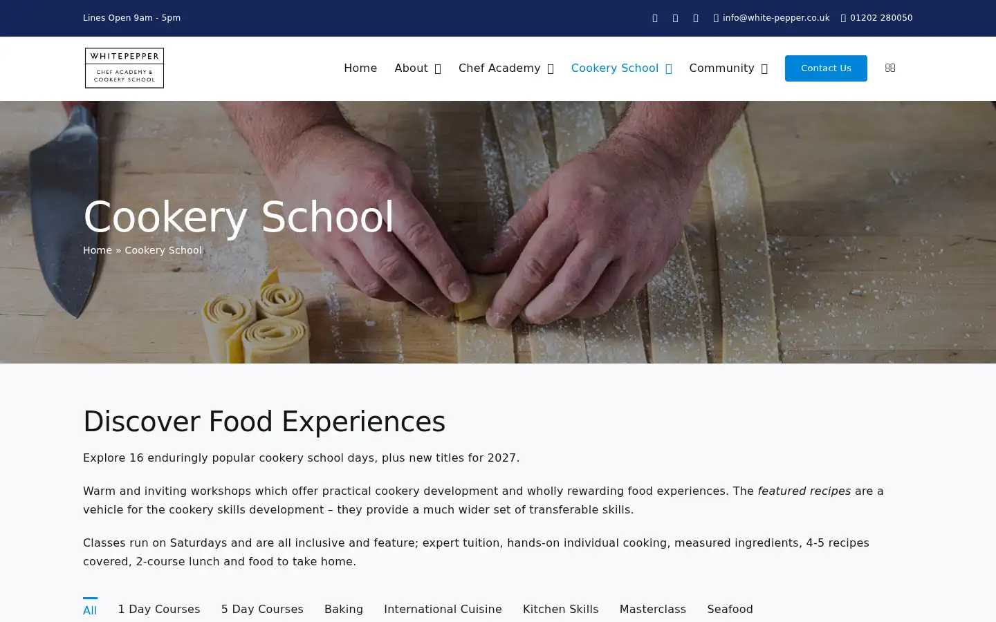 Screenshot of white-pepper.co.uk