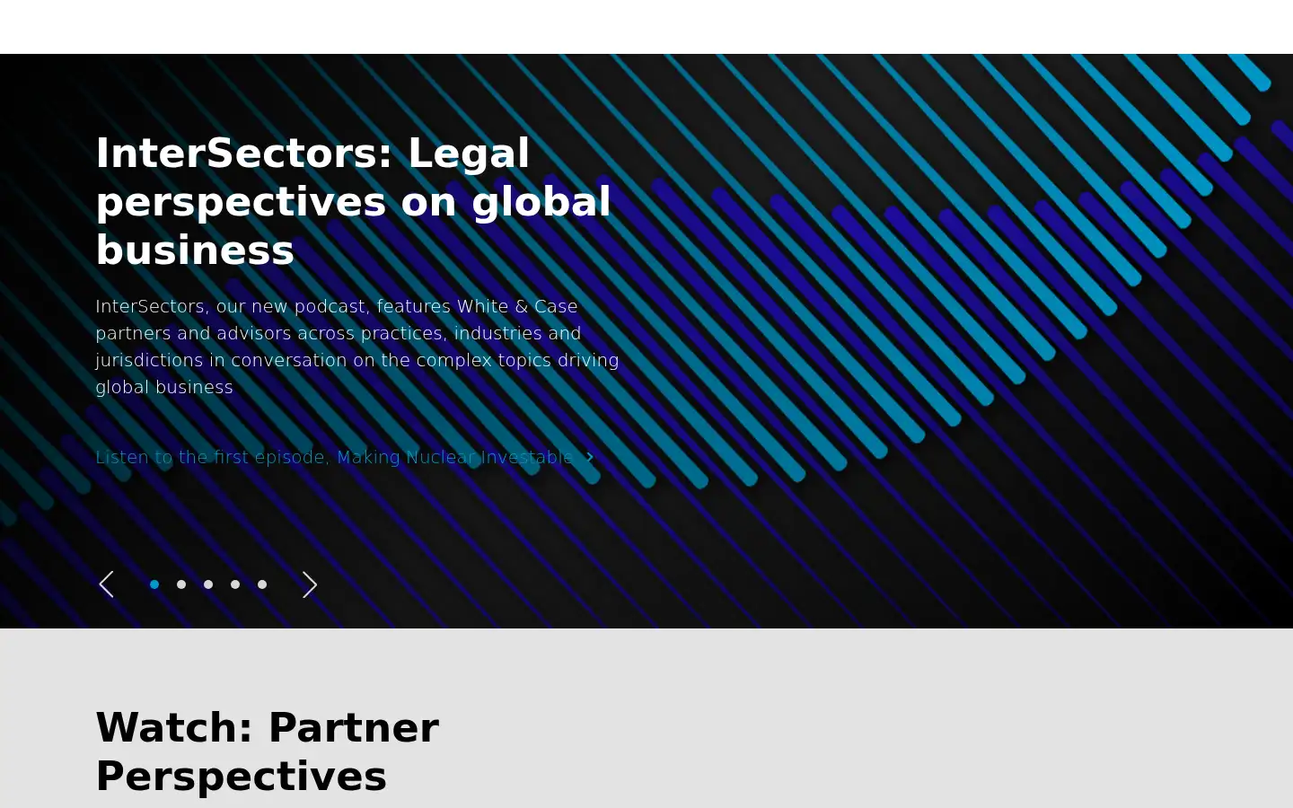 Screenshot of whitecase.com