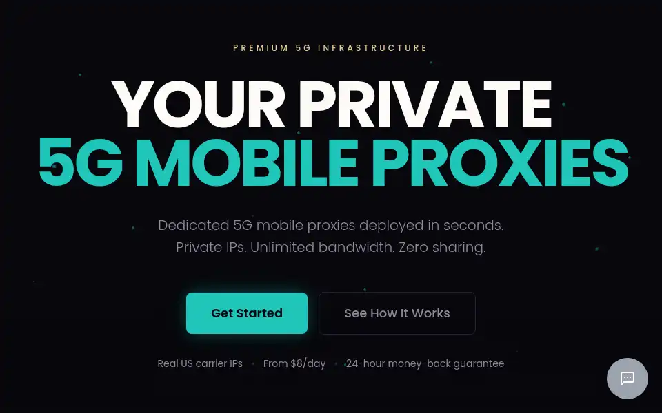 Screenshot of whitecloakproxy.com