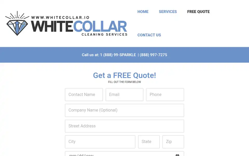 Screenshot of whitecollar.io