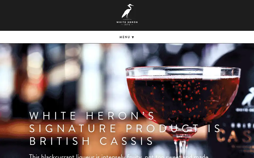Screenshot of whiteherondrinks.co.uk