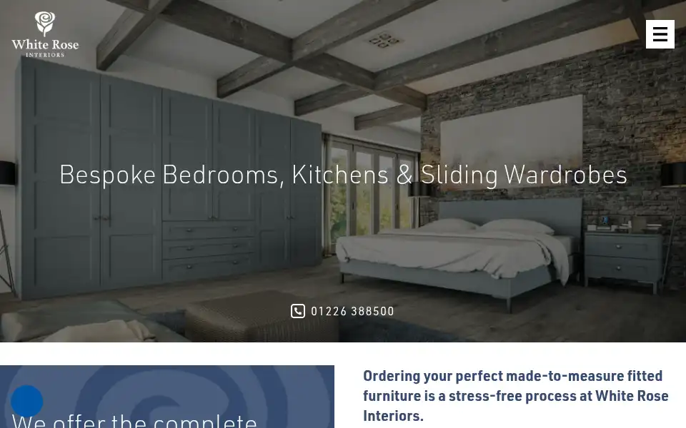 Screenshot of whiteroseinteriors.co.uk