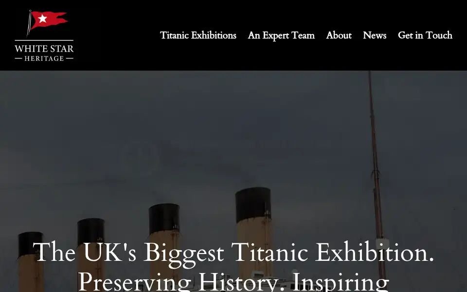 Screenshot of whitestarheritage.com