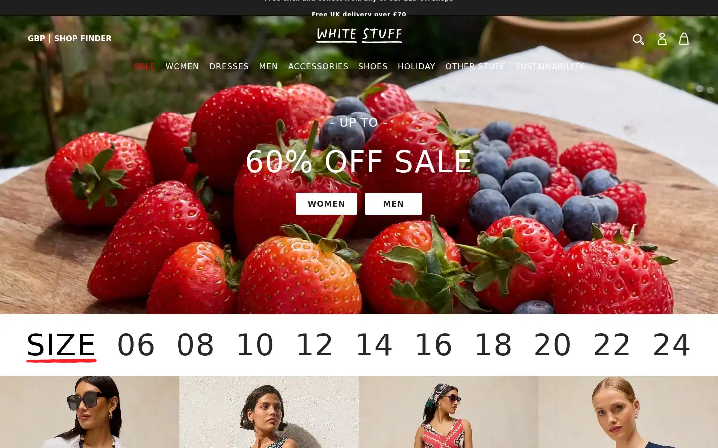 Screenshot of whitestuff.com