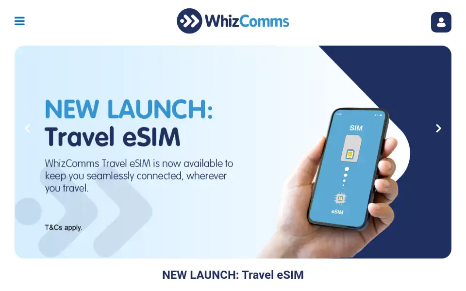 Screenshot of whizcomms.com.sg