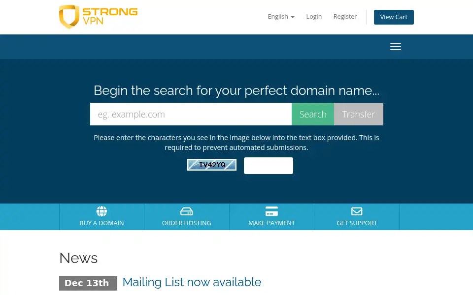 Screenshot of whm.reliablehosting.com
