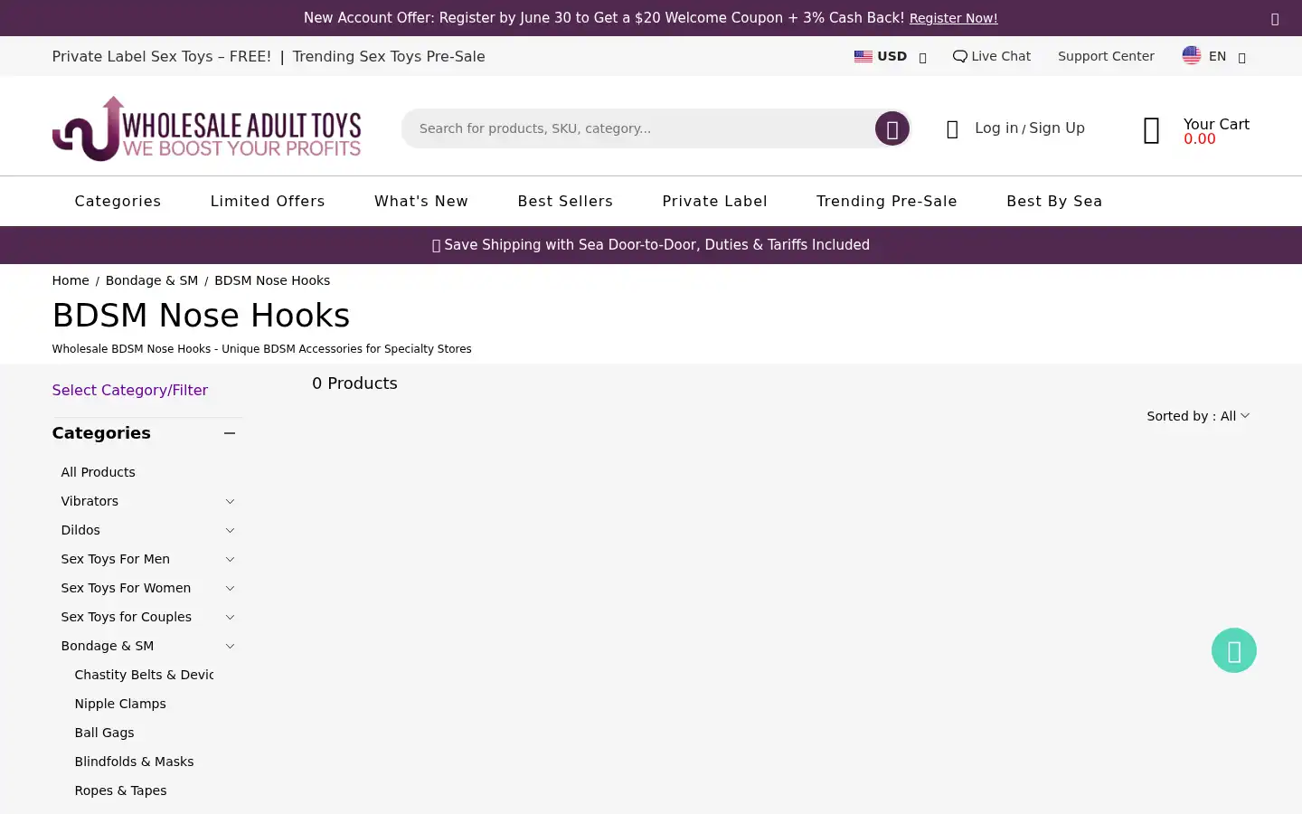 Screenshot of wholesale-adult-toys.net