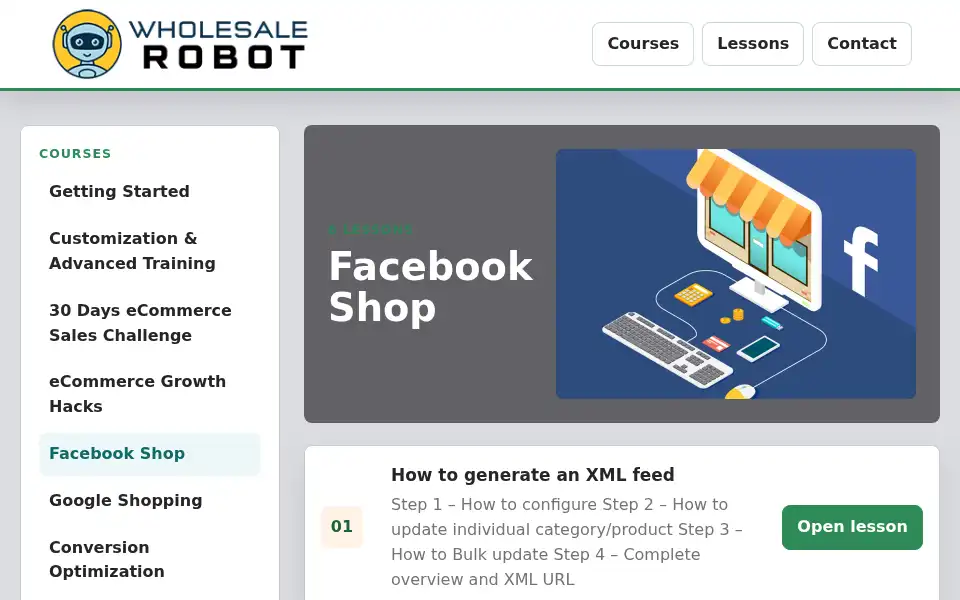 Screenshot of wholesalerobothub.com