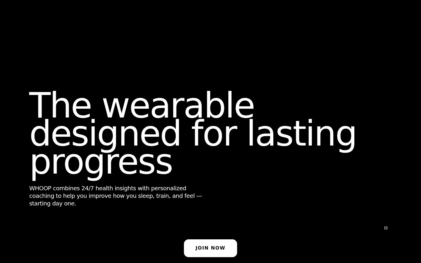 Screenshot of whoop.com