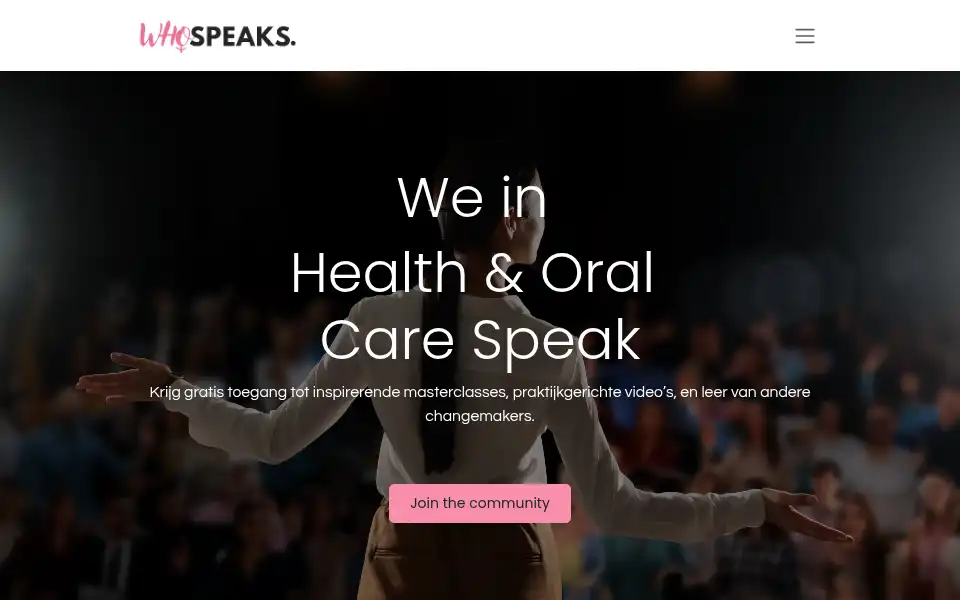 Screenshot of whospeaks.nl