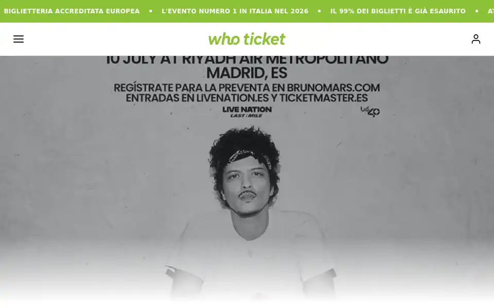 Screenshot of whoticket.com