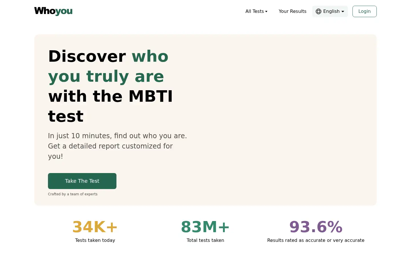 Screenshot of whoyou.cc