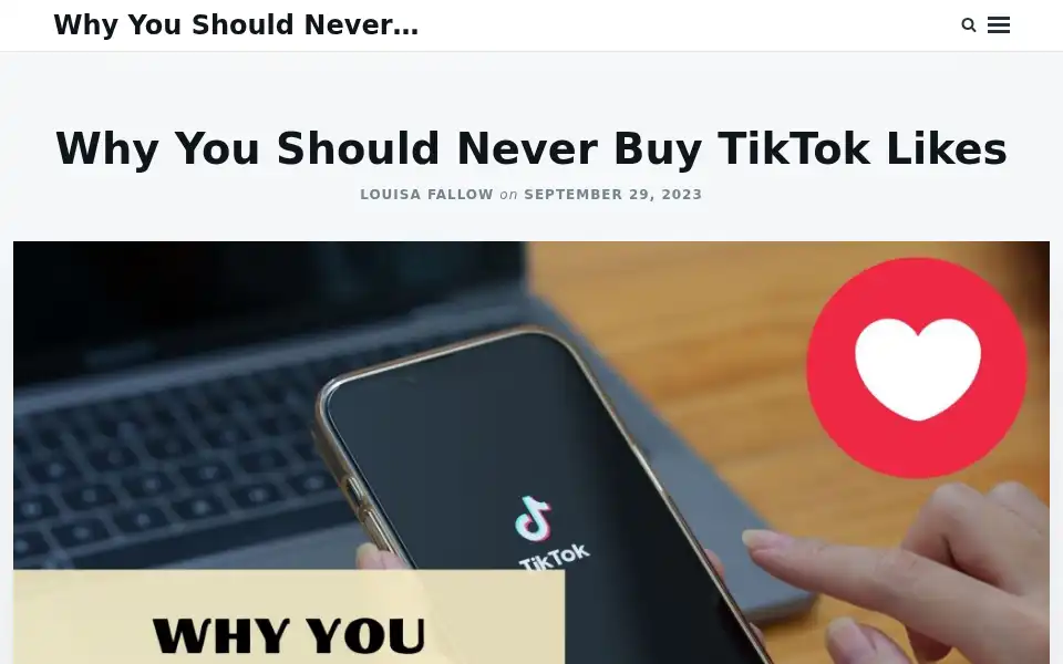 Screenshot of whyyoushouldnever.com
